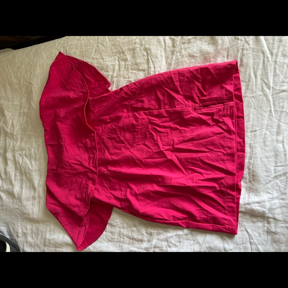 Hot pink mini dress